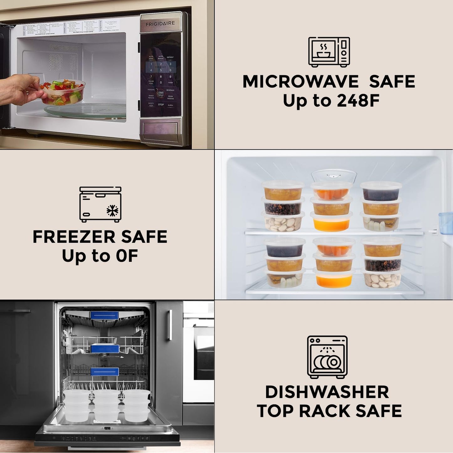 Klex 32 Oz, 12 Sets Deli Containers with Airtight Lids, BPA Free Heavyweight Plastic Meal Prep Food Container for Soup, Freezer & Dishwasher…