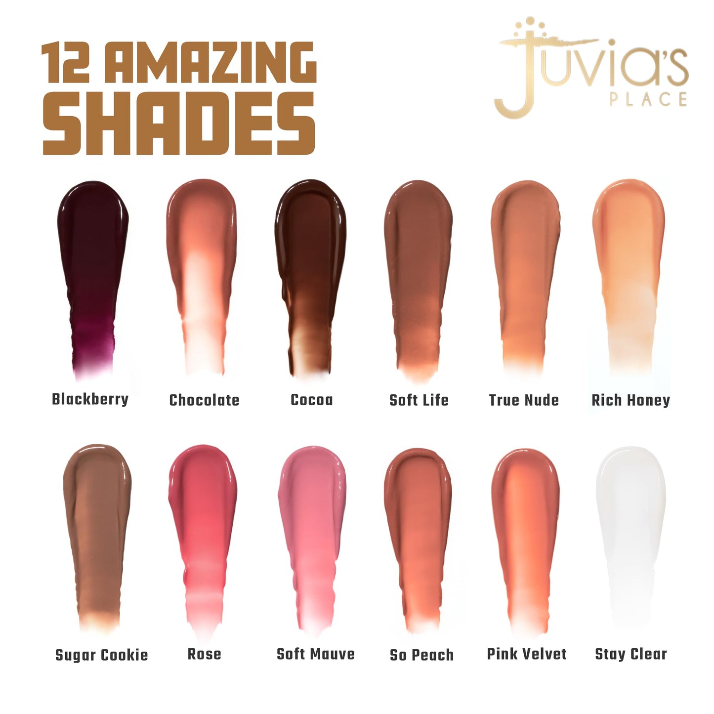 Juvia's Place Volumizing Gloss Stick - Rich Honey - Shiny Luscious Lips with Nourishing Hydration, Plumping, Lip Plumper, Plumping Lip Balm, Hydrating
