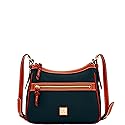 Dooney & Bourke Women's Handbags, Piper Pebble Grain Leather Crossbody Bags for Women - Black