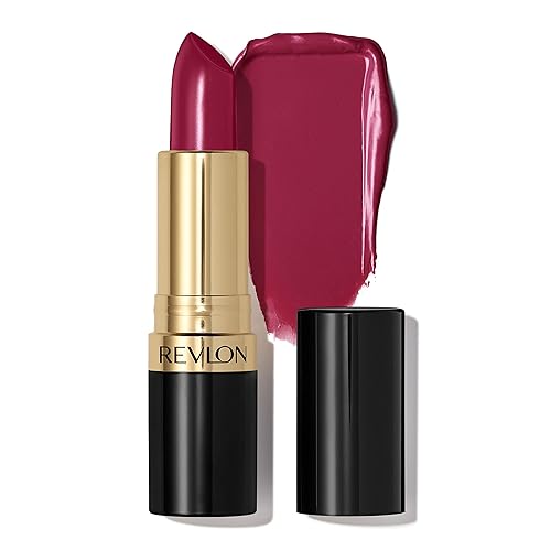 Revlon Super Lustrous Lipstick, Creamy Formula For Soft, Fuller-Looking Lips, Moisturized Feel, 046 Bombshell Red, 0.15 oz