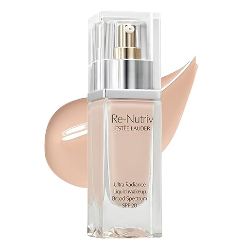 Estée Lauder Re-Nutriv Ultra Radiance Liquid Foundation SPF 20 | Luxurious, Hydrating, Long-Wearing, 1 Fl Oz, 1C0 Cool Porcelain