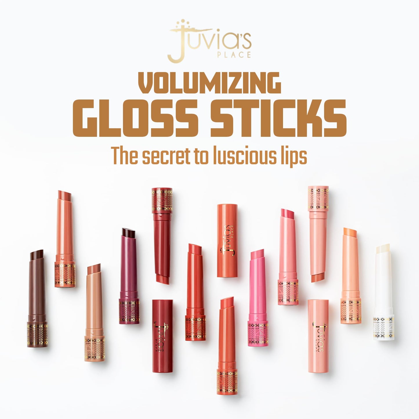Juvia's Place Volumizing Gloss Stick - Sugar Cookie - Shiny Luscious Lips with Nourshing Hydration, Plumping, Lip Plumper, Plumping Lip Balm,