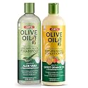 ORS Olive Oil Creamy Aloe Shampoo & Replenishing Conditioner for Revitalizing & Rejuvenating Moisturel 2 Piece Set