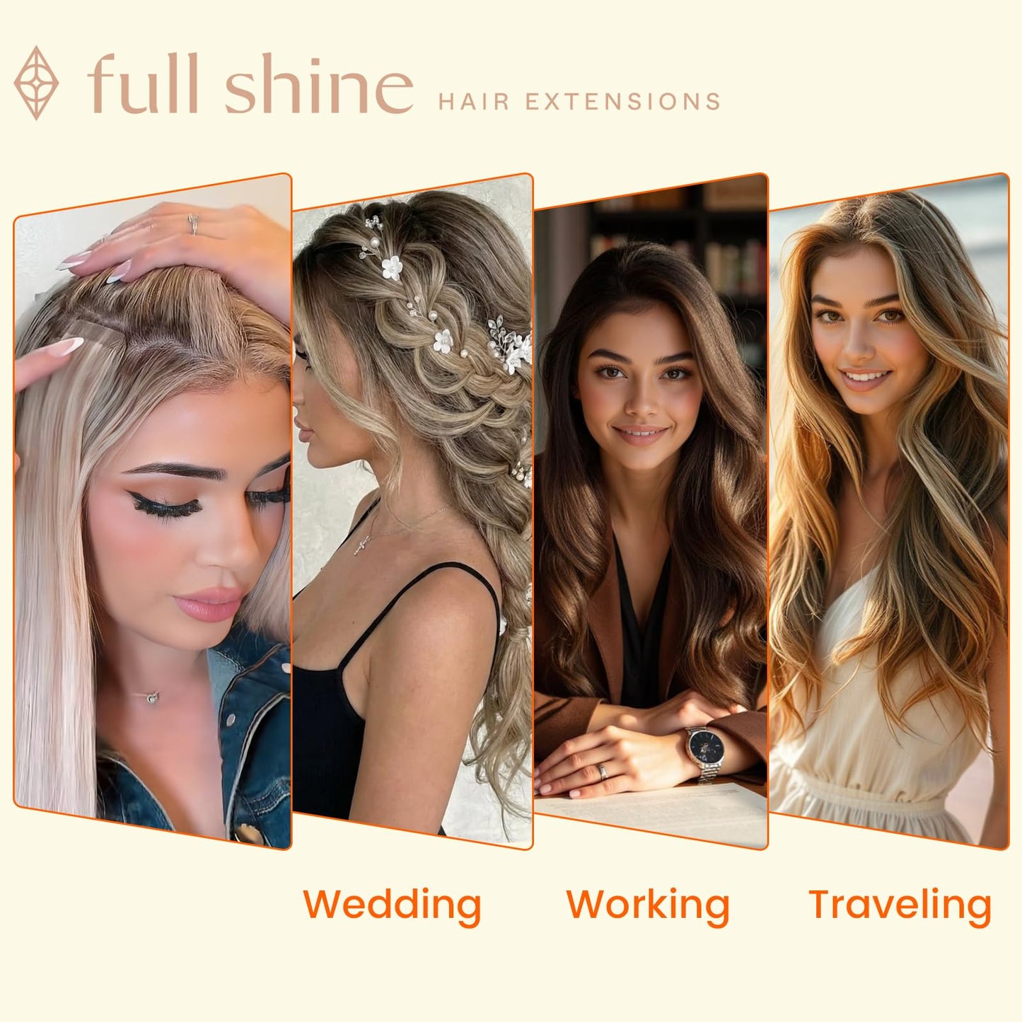 Full Shine Balayage Tape In Hair Extensions Real Human Hair 12 Inch Seamless Skin Weft Tape In Hair Extensions Soft Remy Add Volume 1B Off Black And 6 Beauty and Personal Care Full Shine