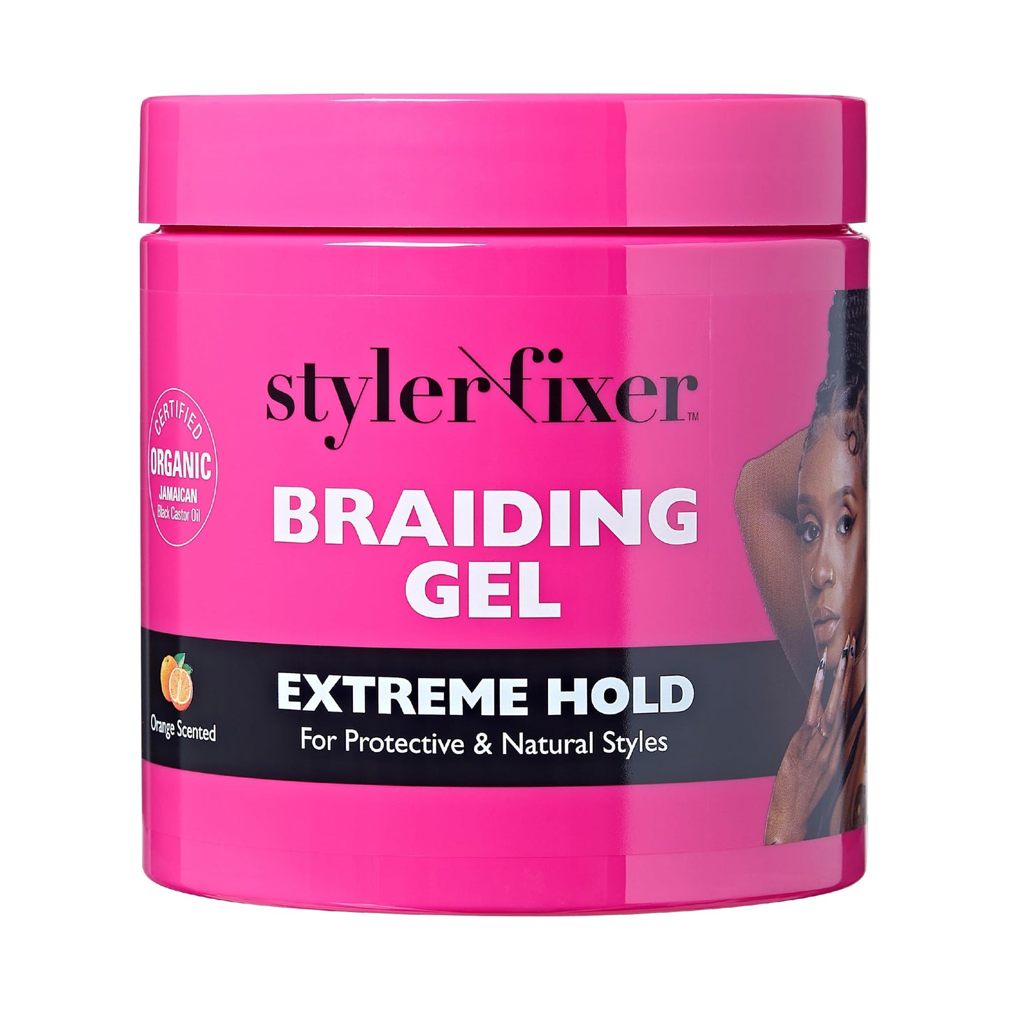Red by Kiss Braiding Gel Extreme Hold Styler Fixer for Box Braids & Cornrows, Hydrating, Conditioning, Long-Lasting Frizz Control, 4C Moisturizing
