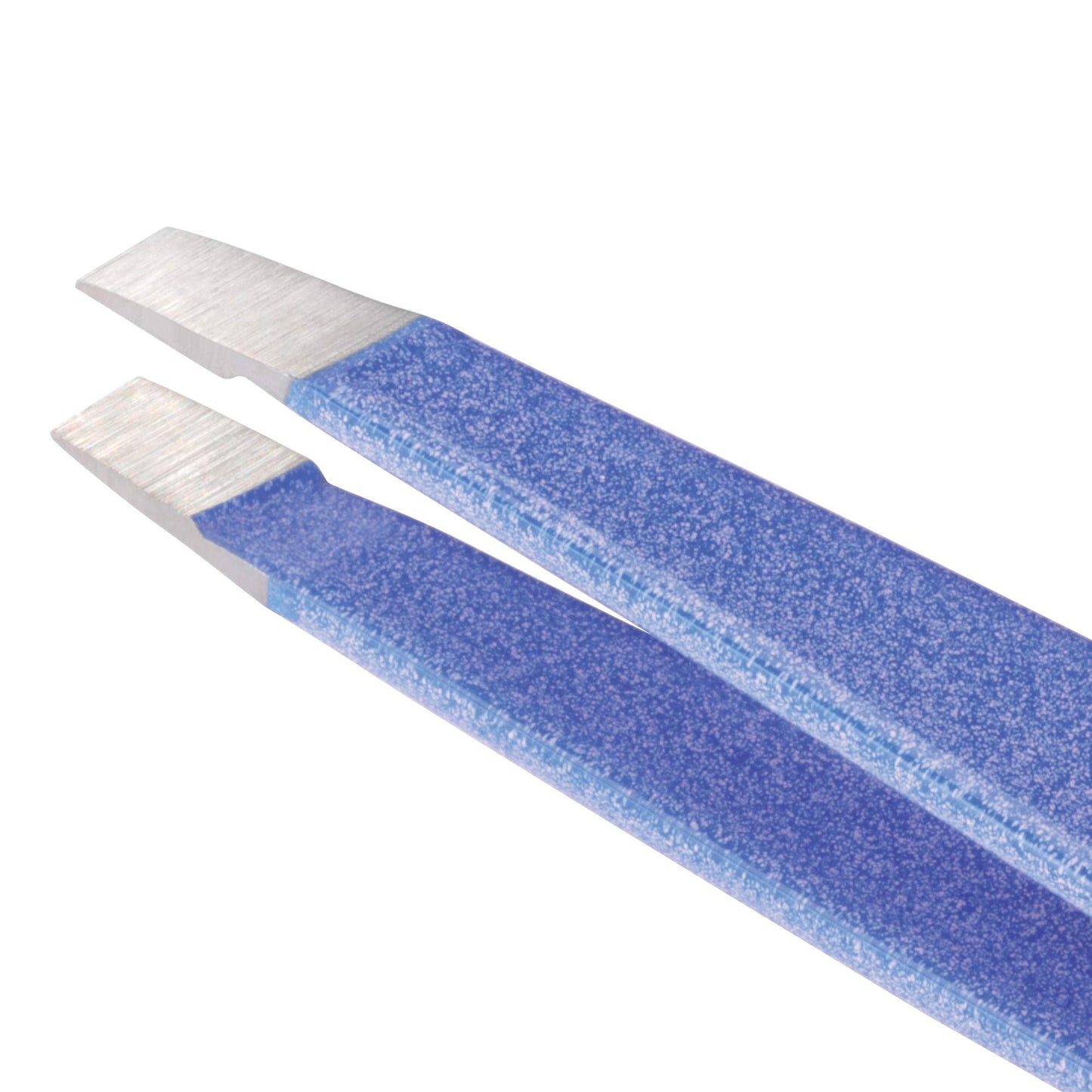 Tweezerman Mini Slant Tweezer - Tweezers for Eyebrows, Travel Tweezers for Eyebrows, Facial Hair (Granite Sky)