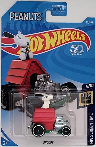 Hot Wheels 2018 50th Anniversary HW Screen Time Peanuts Snoopy Car 25/365