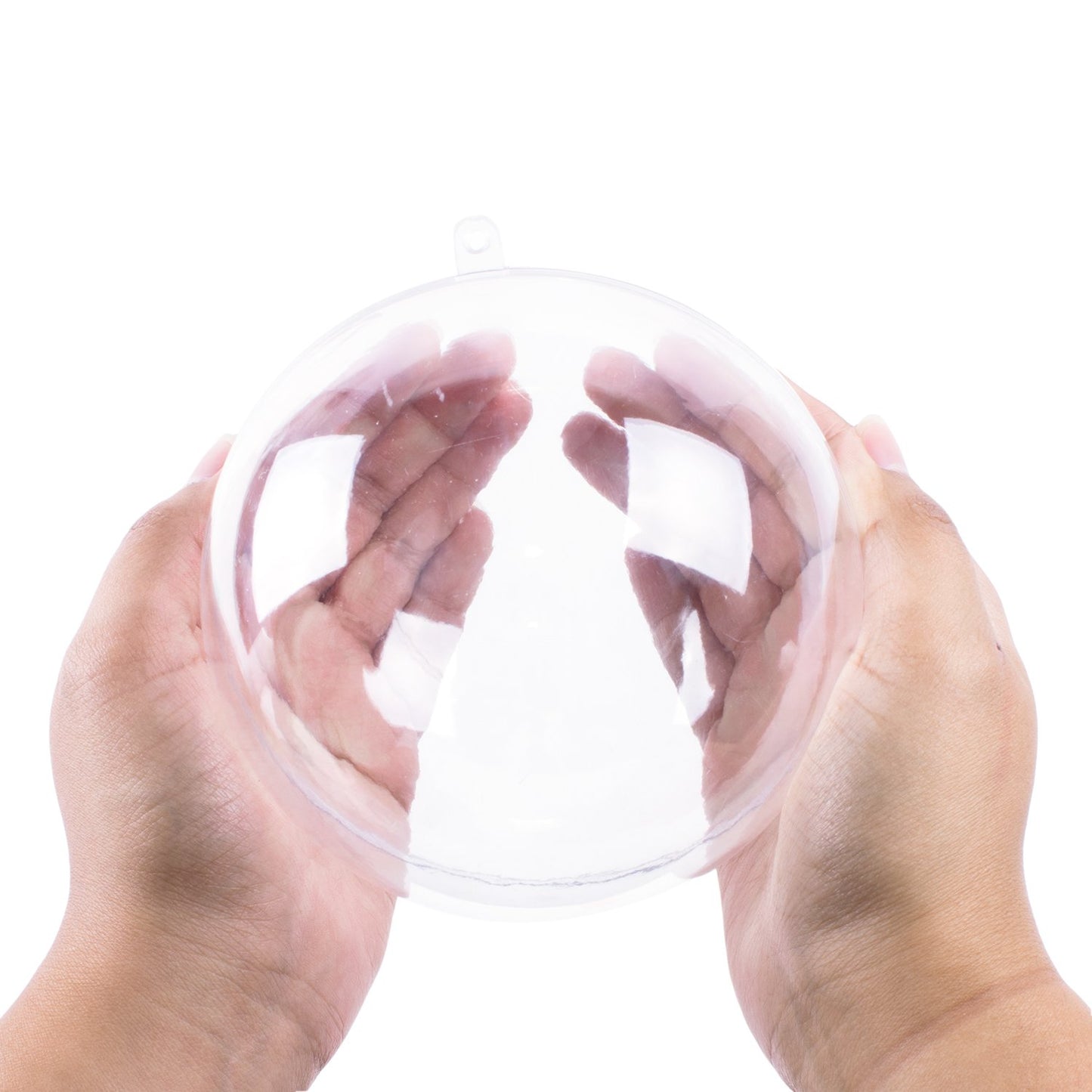 Super Z Outlet Clear Plastic Acrylic Bath Bomb Mold Shells Molding Balls Kit (120mm, 12 Pack)