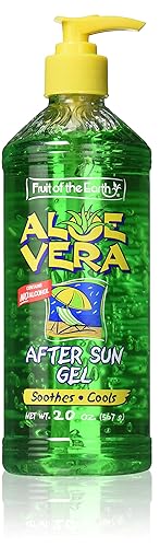 Fruit of the Earth After Sun Gel, Aloe Vera, 20 Ounce