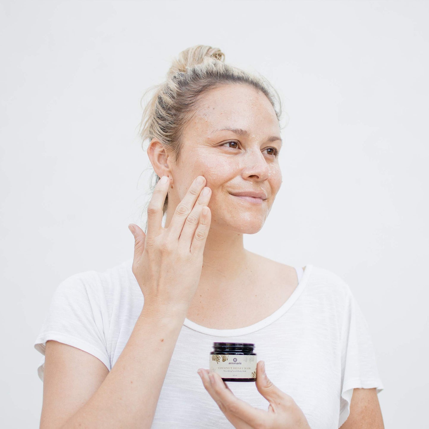 Annmarie Skin Care Coconut Honey Mask - With Extra Virgin Coconut Oil & Mountain Wildflower Honey, Moisturizing & Exfoliating Mask for Dull, Dry