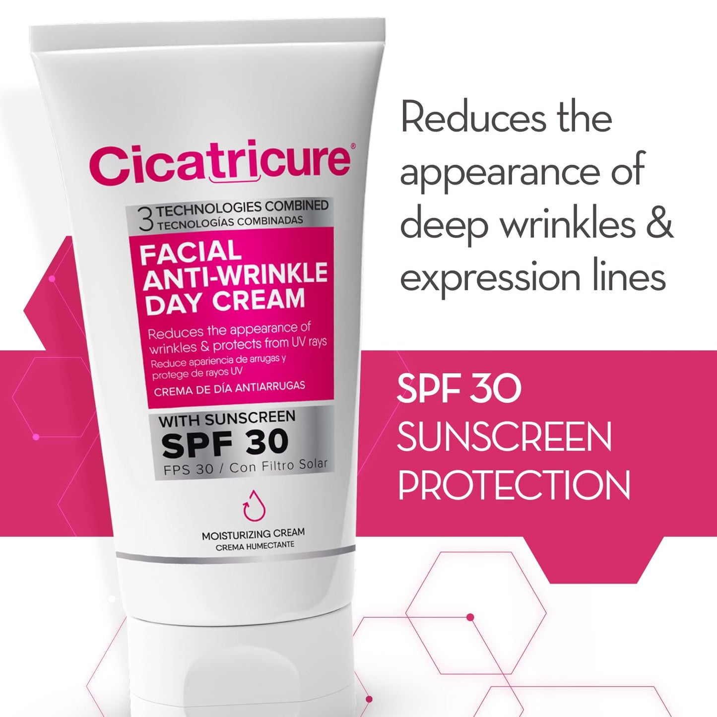 Cicatricure Advanced Face Cream for Fine Lines & Wrinkles, SPF 30, Anti Aging Facial Moisturizer, Daily Skin Care to Enhance Firmness & Elasticity