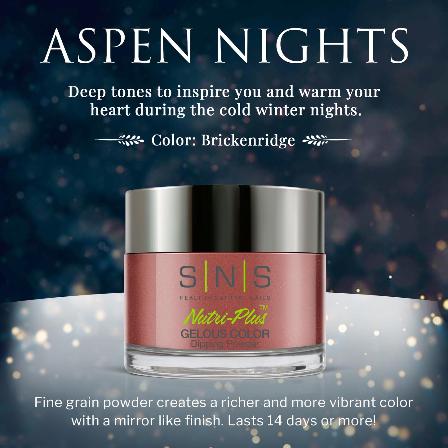 SNS Nail Dip Powder, Gelous Color Dipping Powder - Brickenridge (Brown) - Long-Lasting Acrylic Nail Color & Polish Lasts 14 Days - Low-Odor & No UV Beauty & Personal Care SNS Healthy Natural Nails