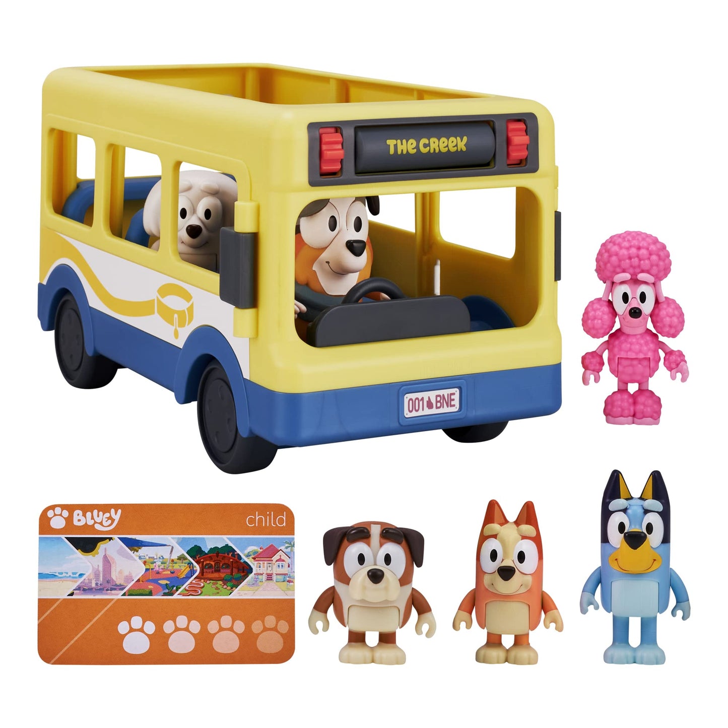 Bluey Bus + Mates, 2.5-3 inch Figures | Amazon Exclusive