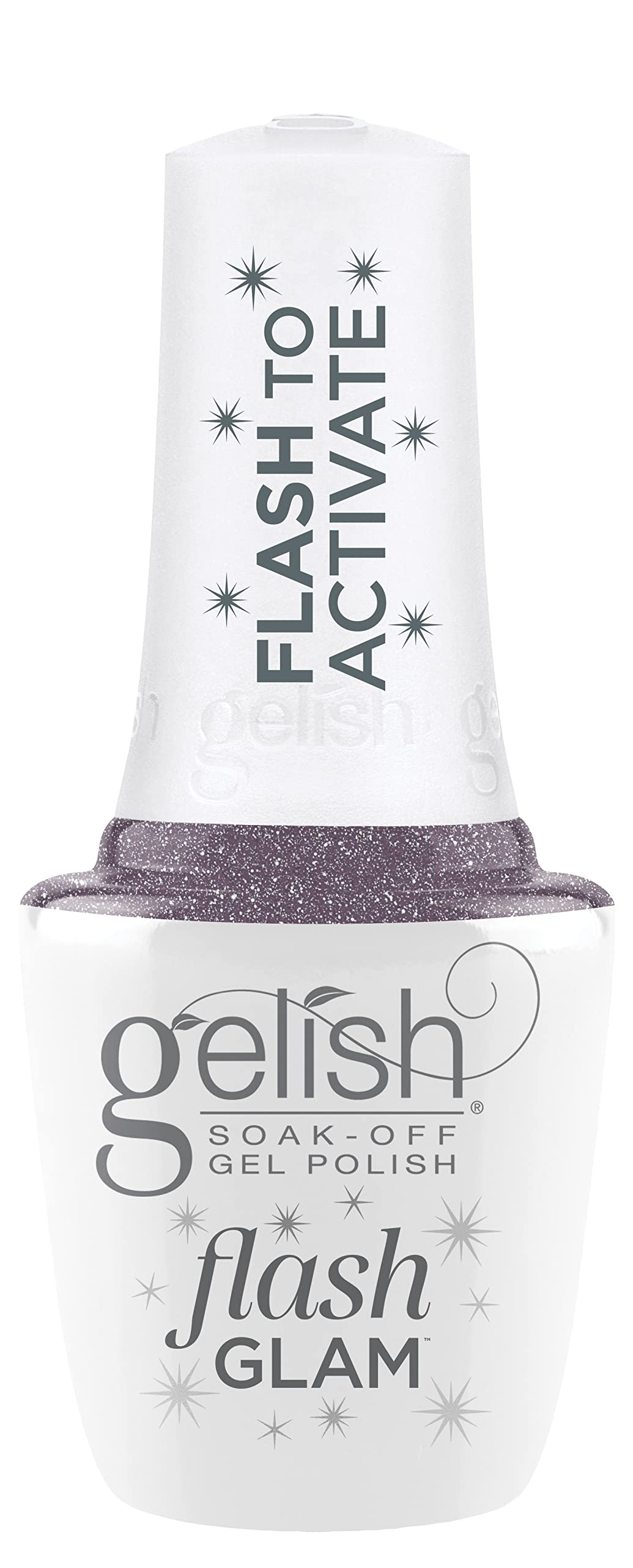 Gelish Flash Glam Sparkling Glitter Gel Polish - Time To Sparkle, 15 mL Beauty & Personal Care Gelish