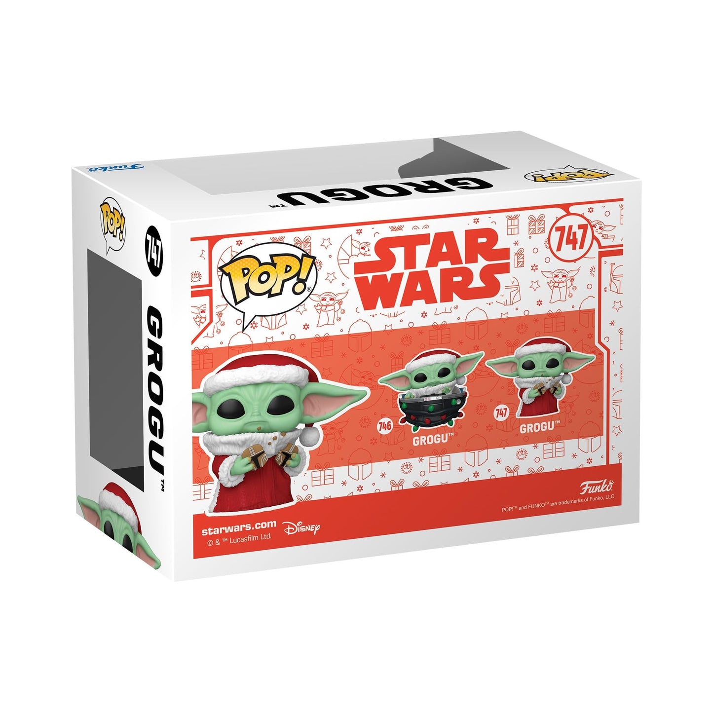 Funko POP! Star Wars: The Mandalorian Holiday - Grogu (Santa) - The Child - Baby Yoda - Collectable Vinyl Figure - Gift Idea - for Kids & Adults