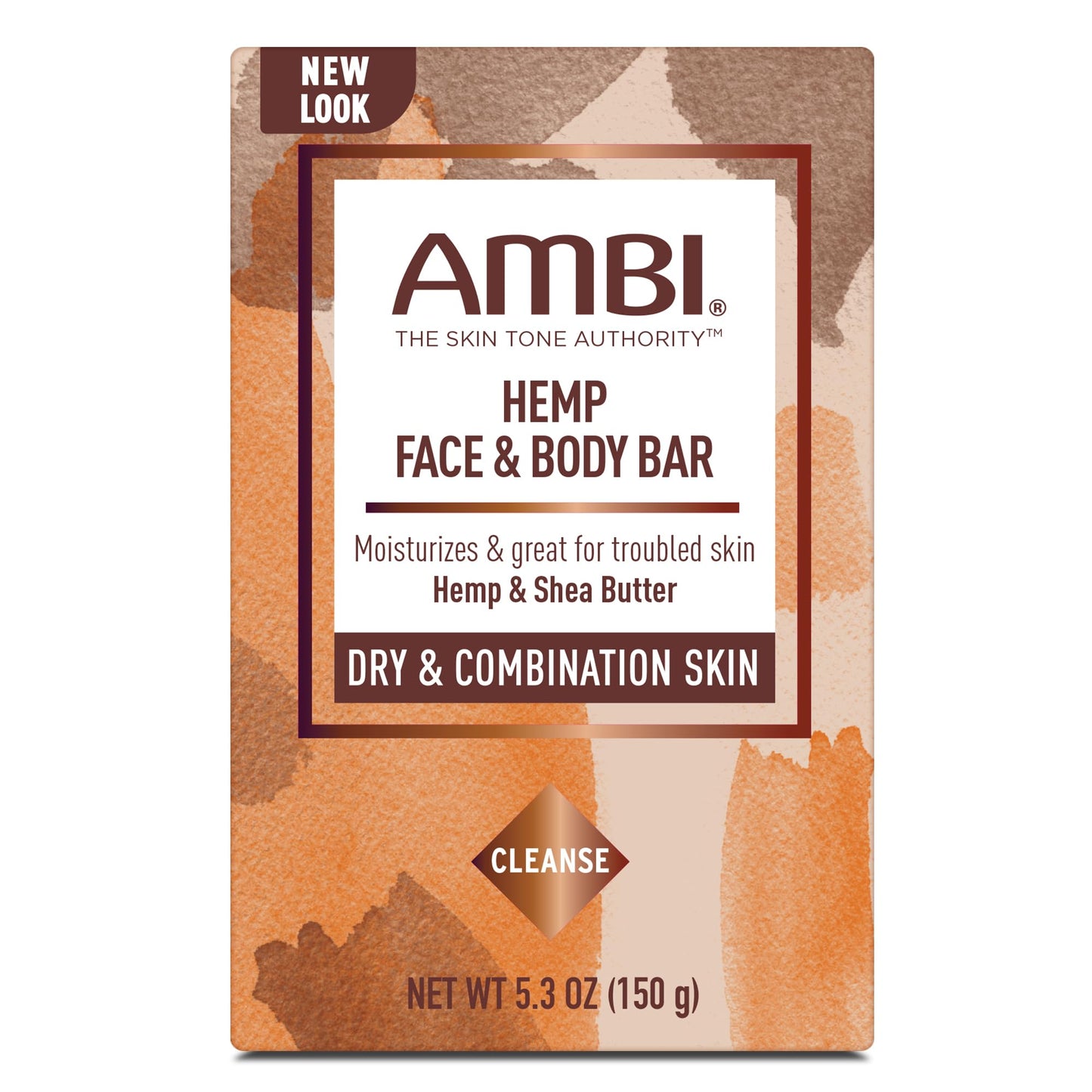 Ambi Hemp Face and Body Bar, Moisturizing and Gentle for Troubled Skin, Dermatologist Tested, Non-Comedogenic, and Hypoallergenic, 5.3 Ounce (3)