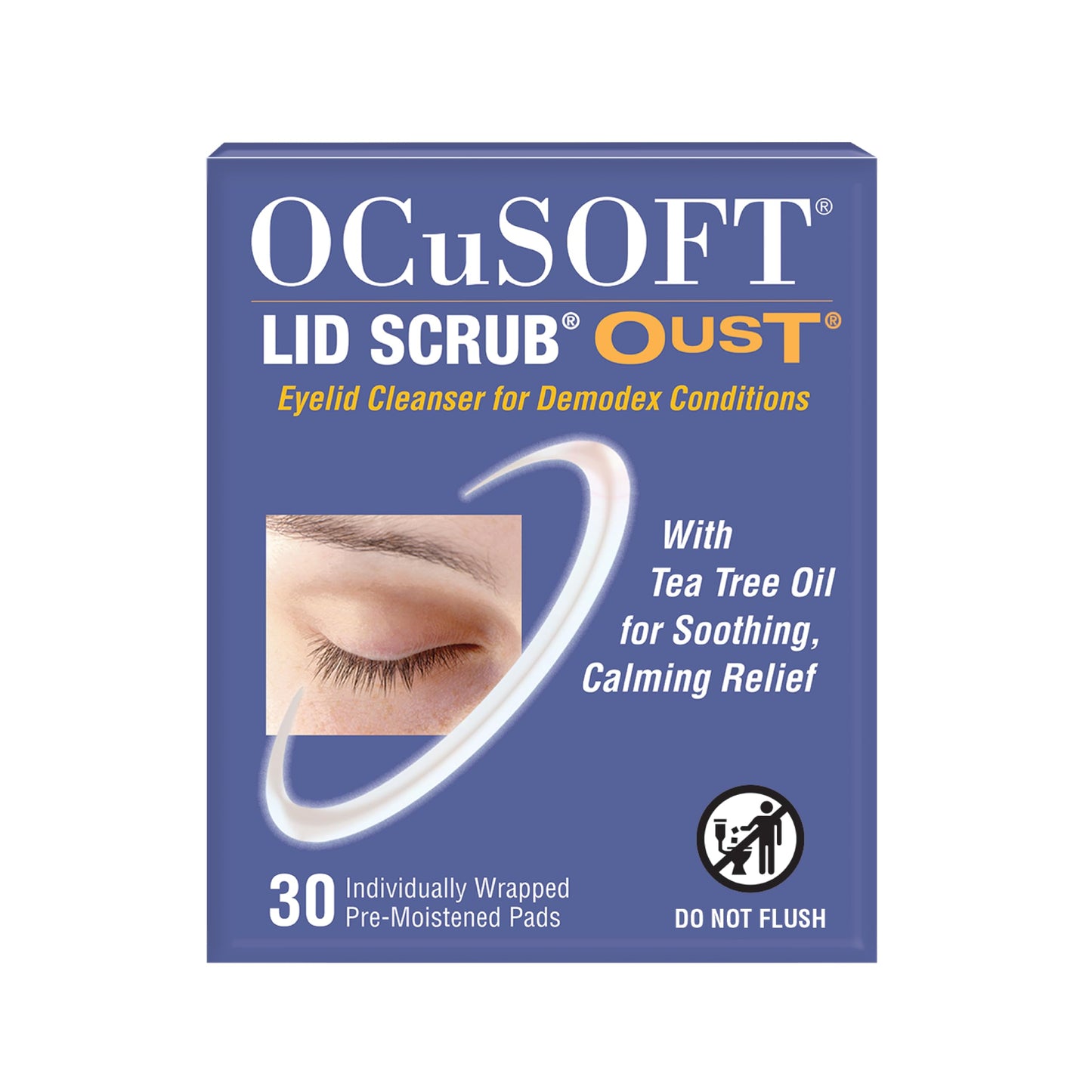 OCUSOFT LID SCRUB OUST CLEANSER PADS - 30/CTN