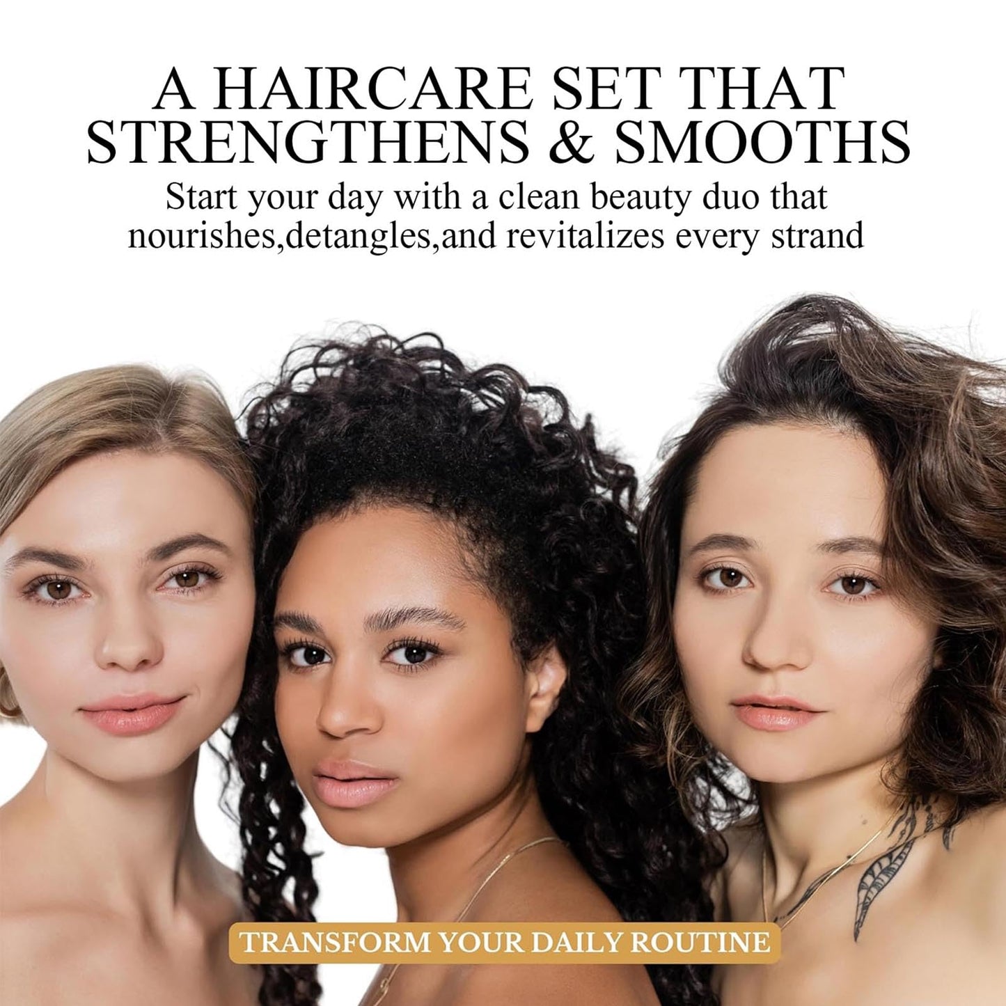 Ginger Hampoo & Treatment Set, Strengthening & Damage Repair, Vibrancy Protecting Shampoo, Thicker and Longer Hair - Soft and Shine, for Thinning