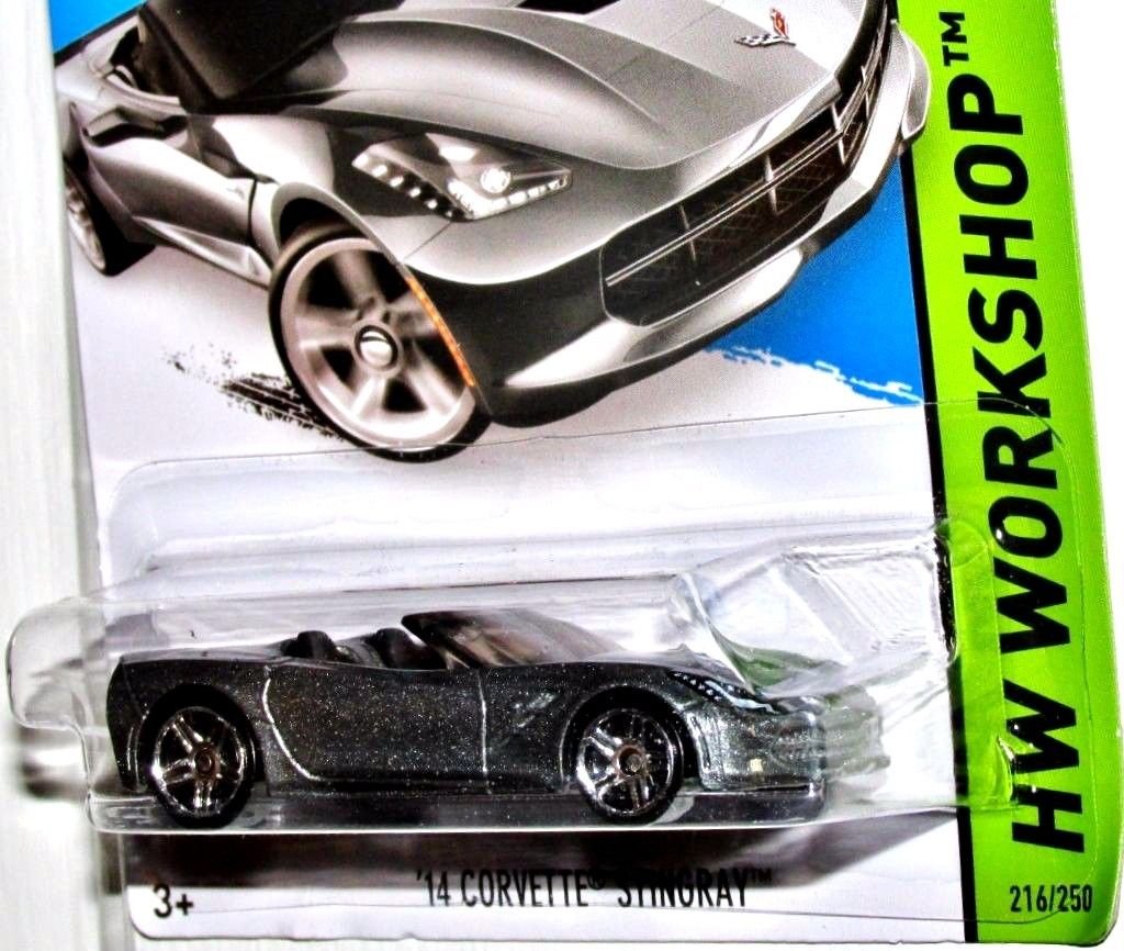 Hot Wheels 2015 HW Workshop '14 Corvette Stingray 216/250, Silver