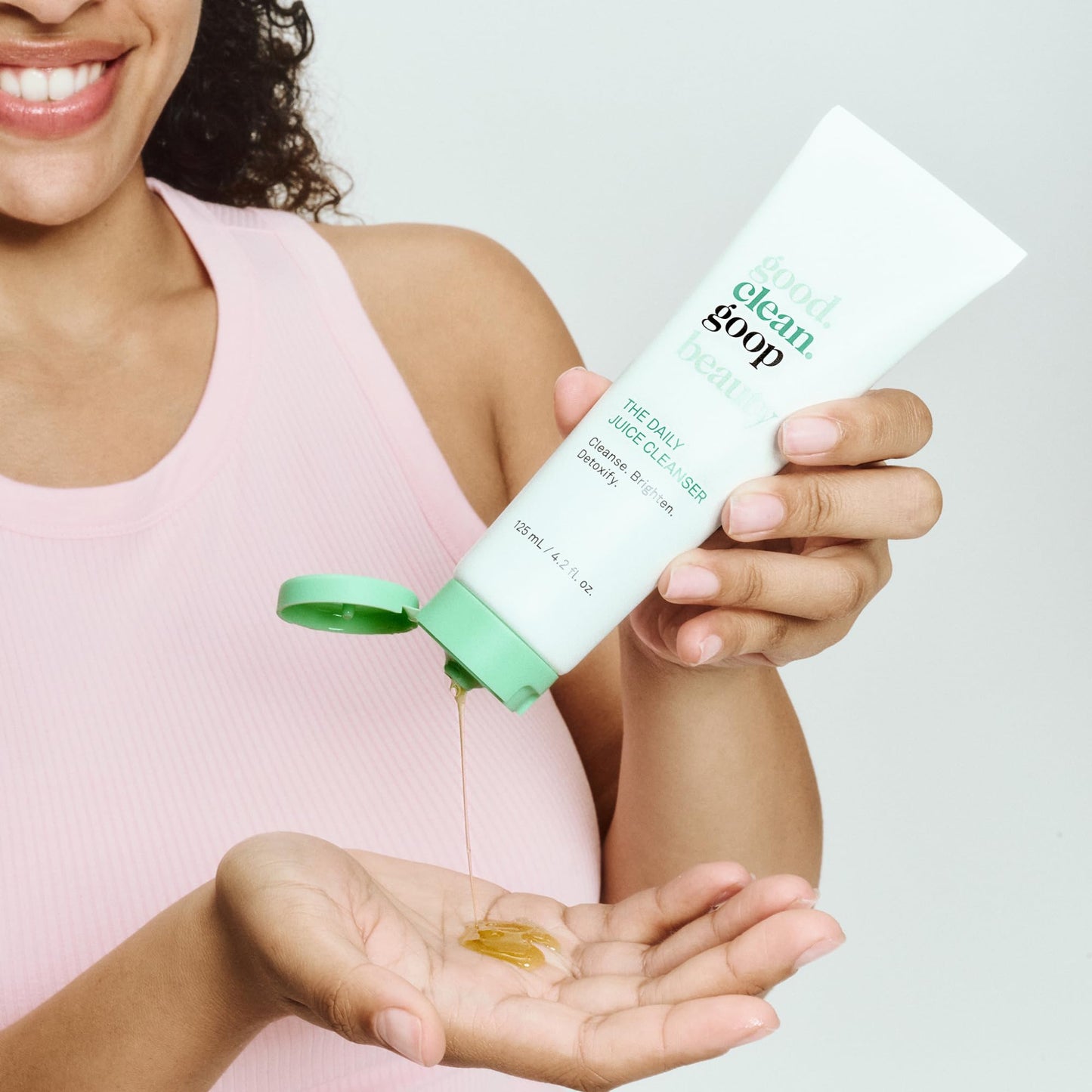 good.clean.goop beauty The Daily Juice Cleanser | Foaming Facial Cleanser to Hydrate & Cleanse Skin | Fruit Enzyme, Chlorella Extract & Spinach Leaf