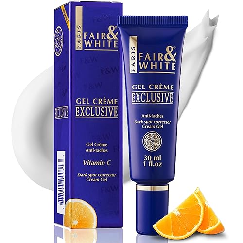 Fair and White Exclusive, Brightening Gel Cream - 30 ml / 1 Fl oz - Deeply Moisturizes, Formulated to Fade Dark Spots with Vitamin C, Glycerin