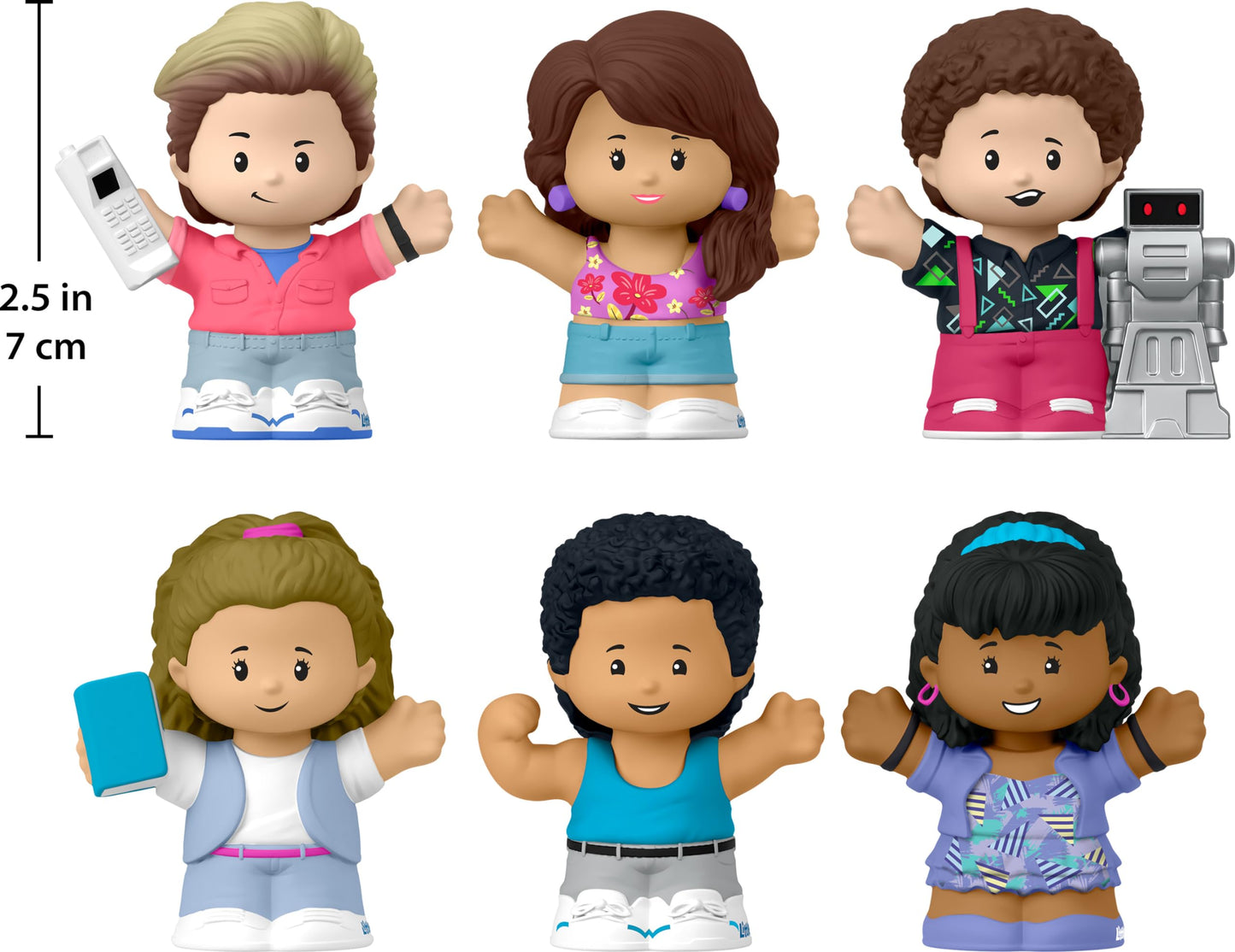 Little People Collector Saved by The Bell Special Edition Set, 6 Figures for Adults & Fans in a Display Package