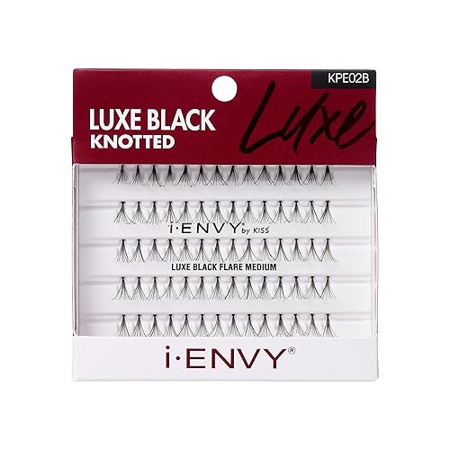 Kiss I Envy Luxe Black Medium Lashes Black