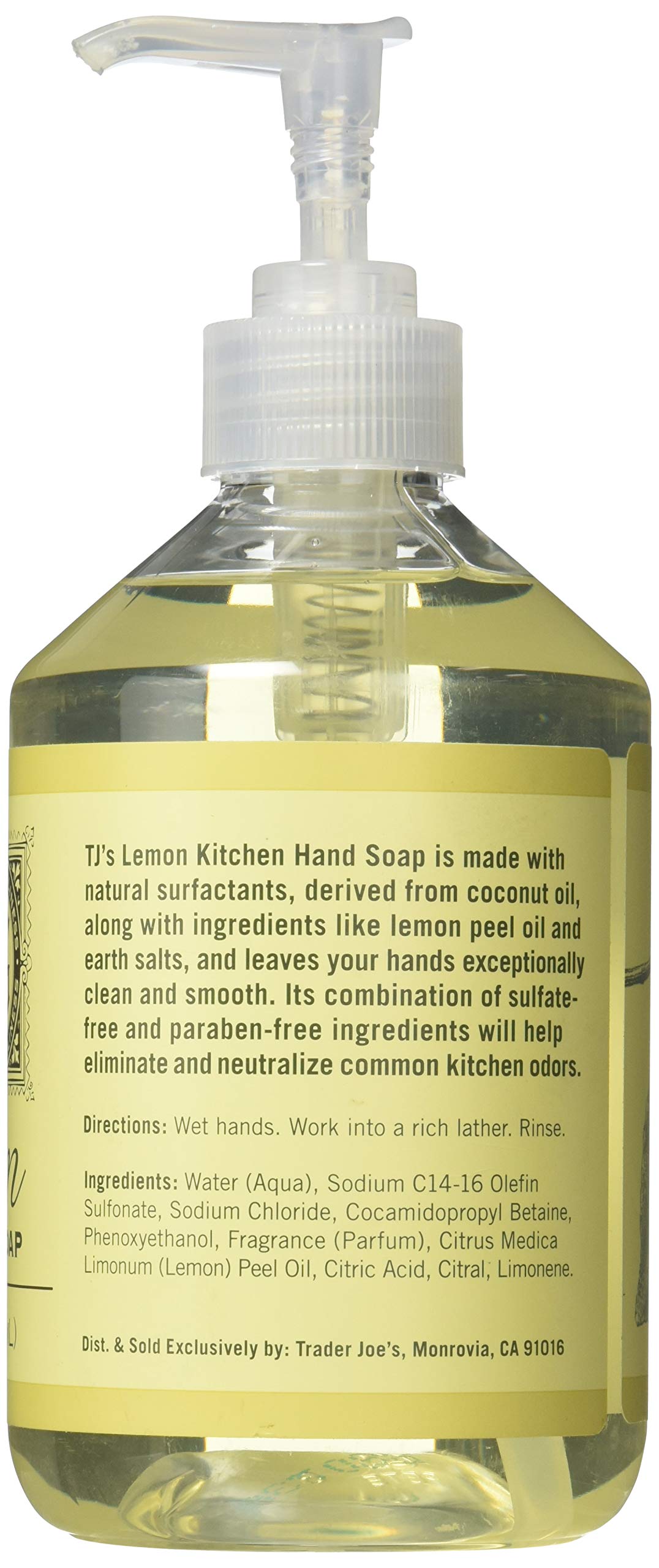 Trader Joes Next to Godliness Hand Soap (Lemon Kitchen Hand Soap)