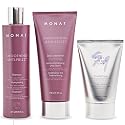MONAT Smoothing Anti Frizz Shampoo, Deep Intensive Treatment & Blow Out Cream - Frizzy Hair Care Pack - Vegan, Natural, Heat Damage Protection