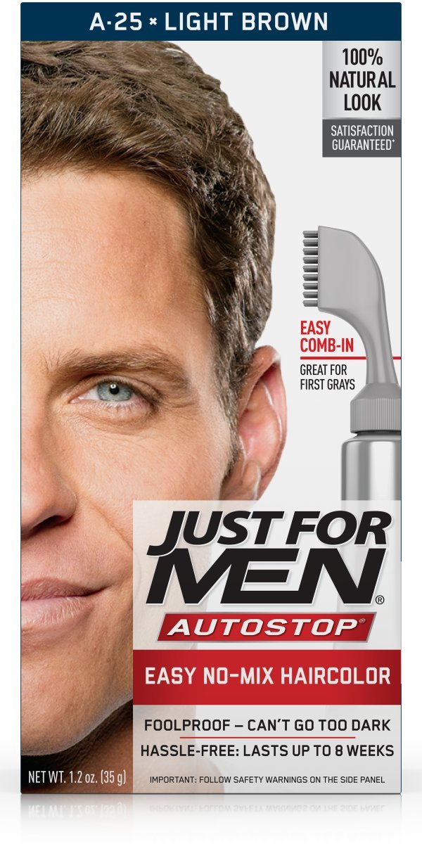 Just For Men AutoStop Men's Hair Color, Light Brown