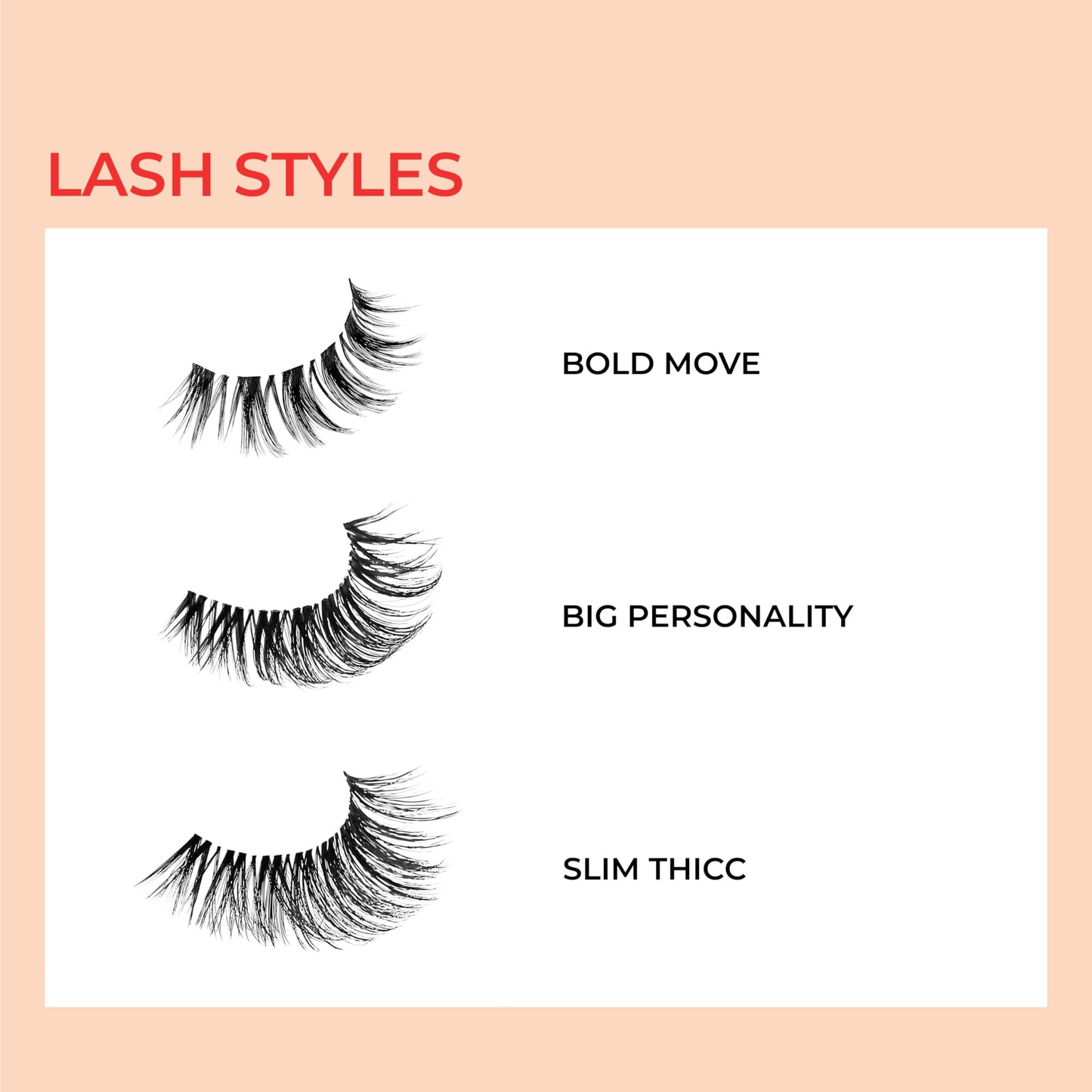 KISS My Lash But Bolder, False Eyelashes, 'Big Personality', 14mm, Includes 1 Pair, Easy to Apply, Reusable Lash Clusters