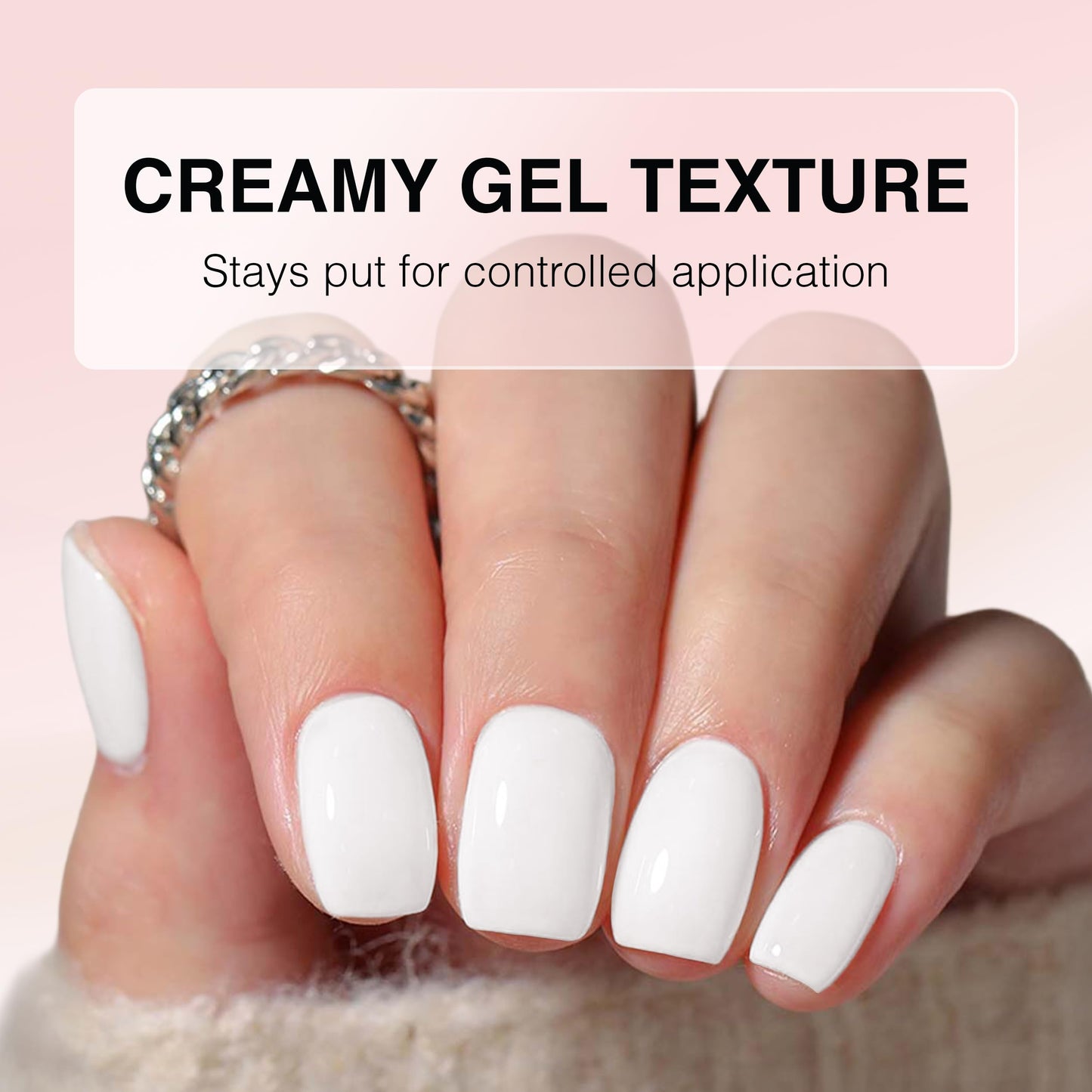 Cre8tion Super White Soak-Off Gel Polish, Highly Pigmented Opaque White for French Tips & Nail Art, HEMA-Free, TPO-Free, 0.3 oz Beauty & Personal Care Cre8tion