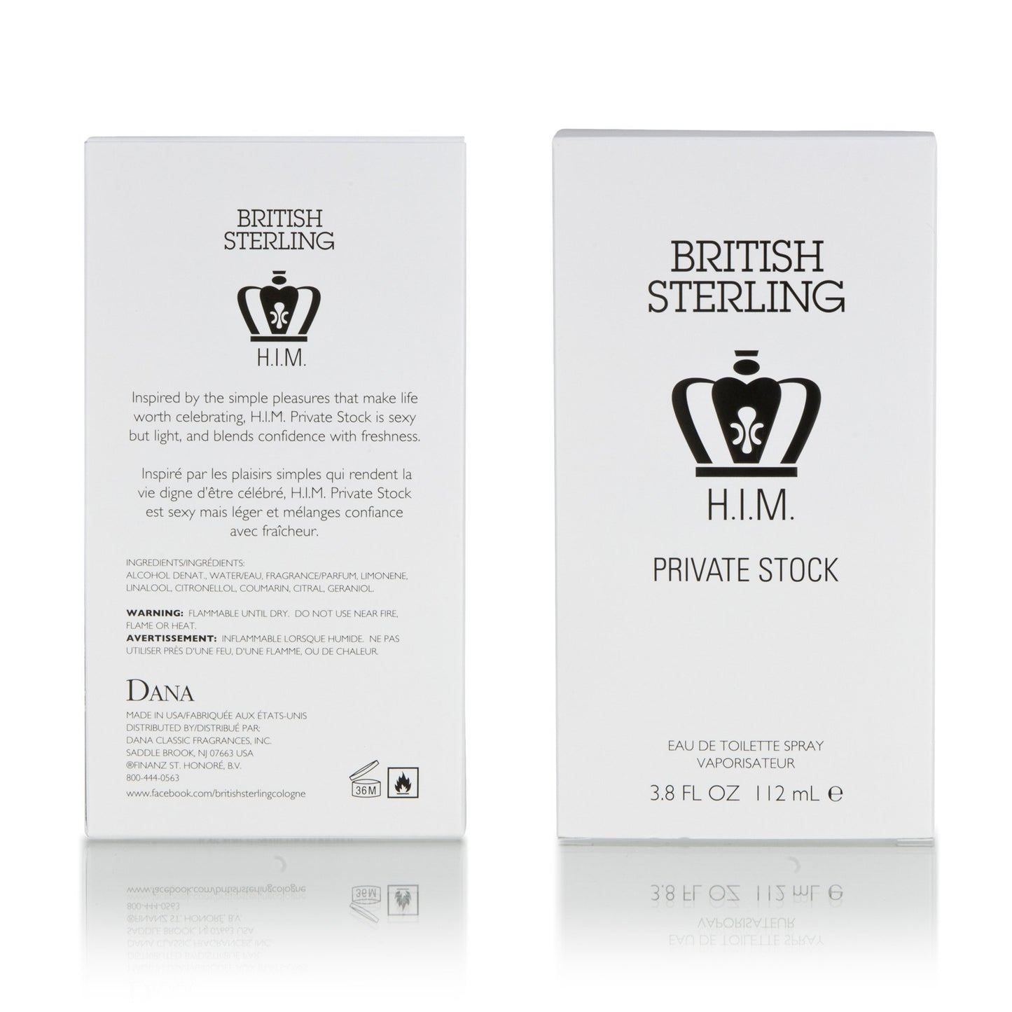 British Sterling Him Private Stock By Dana 3.8 oz Eau De Toilette Spray for Men