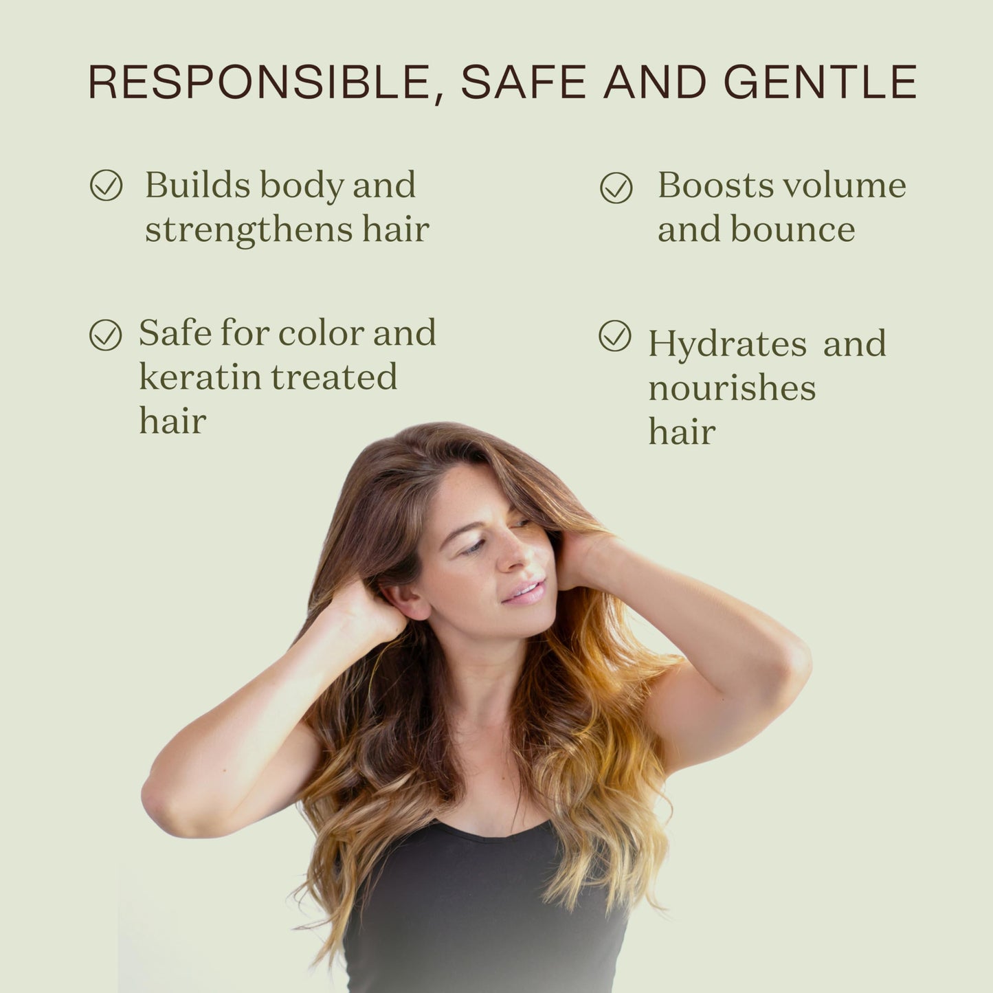 Ingreendients Non Toxic Sulfate Free Volumizing Shampoo & Conditioner with Organic Ingredients For Fine & Thin Hair - Color Safe, Paraben & Gluten