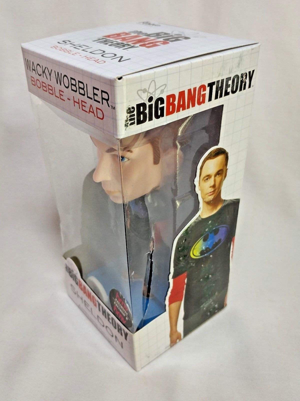 FUNKO Big Bang Theory SHELDON Bobblehead Wacky Wobbler LIMITED EDITION TIE-DYE Batman Shirt