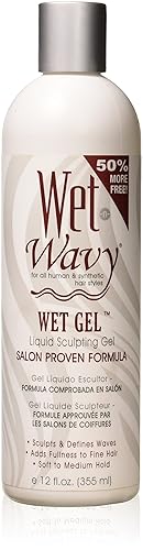 Wet-n-wavy Wet Gel Liquid Sculpting Gel Salon Proven Formula, 12 Oz