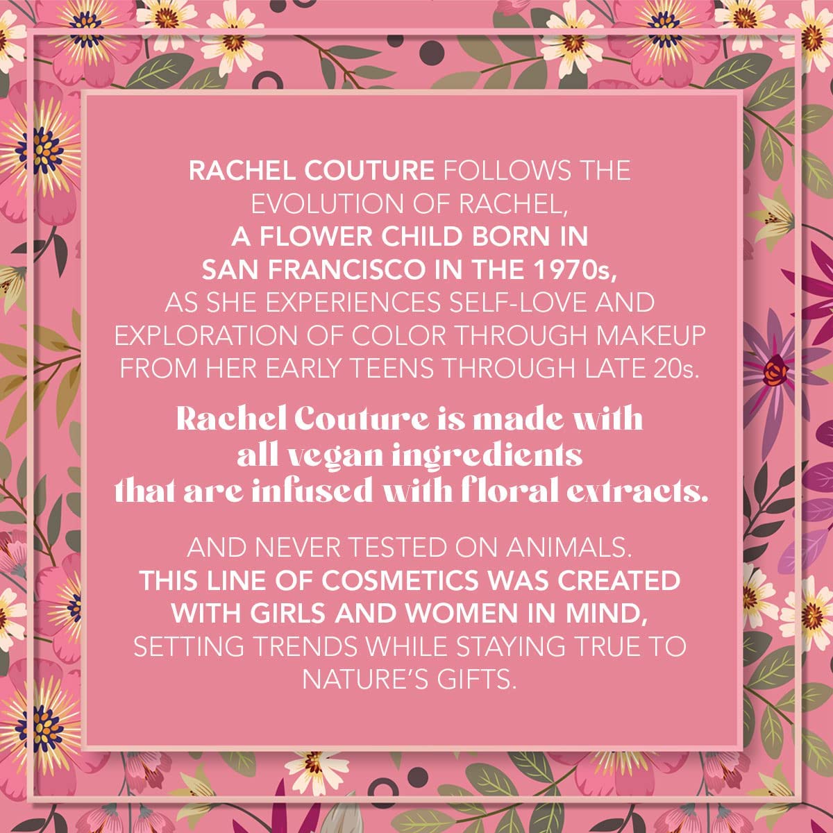 Rachel Couture Eyeshadow Palette with Natural Ingredients & Pure Pigments | Vegan & Cruelty-Free | Infused with Natural Botanical Extracts - 30 Colors