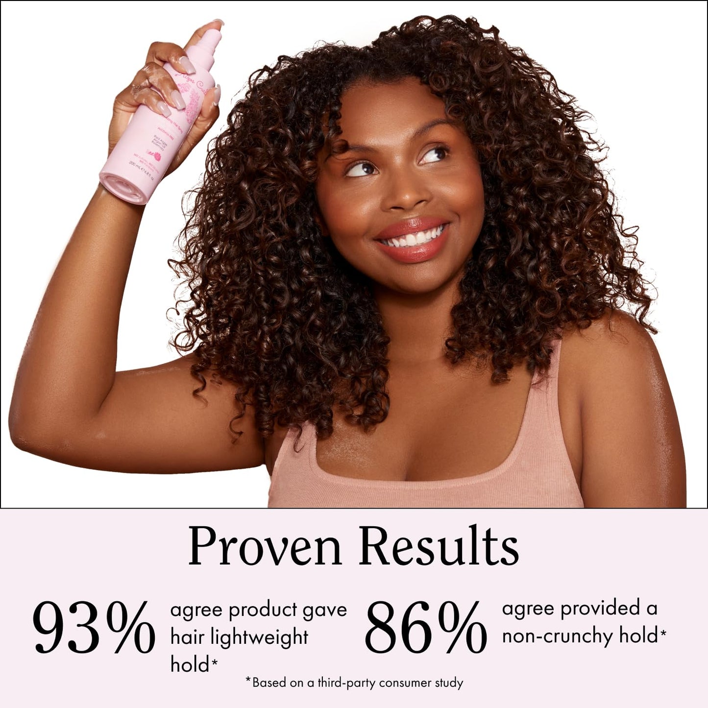 Rizos Curls Alcohol-Free Curl Hair Spray - Flexible Hold, Volume & Frizz Control - Adds Shine & Bounce for All Hair Types Wavy, Curly, Coily 1a-4c