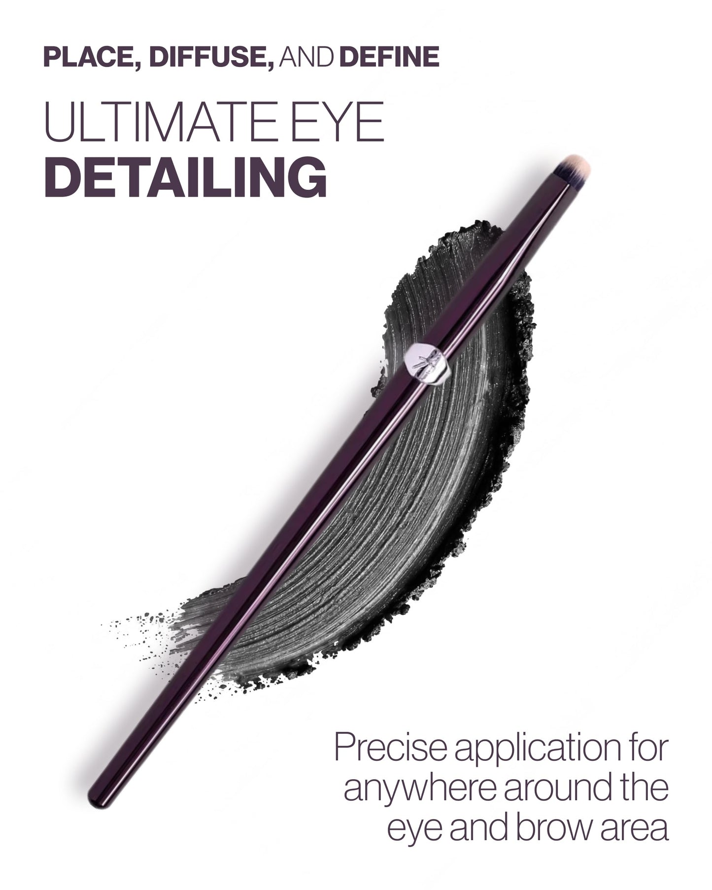 Anisa Beauty Eye Pinnacle Detail Brush | Precision Brush for Eyeshadow, Eyeliner, and Brow Definition | Soft, Synthetic Fibers for Blending Concealer