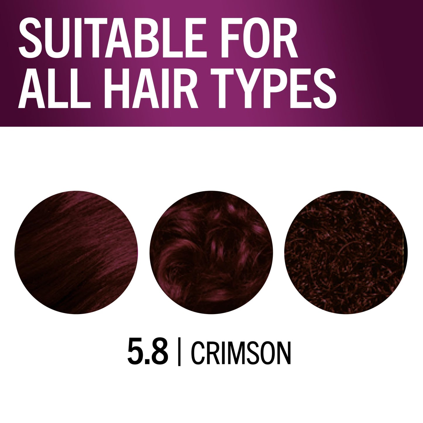 Schwarzkopf Keratin Color Permanent Hair Dye Cream, 5.8 Crimson, 1 Application - Professionally Inspired Hair Color Enriched with Keratin
