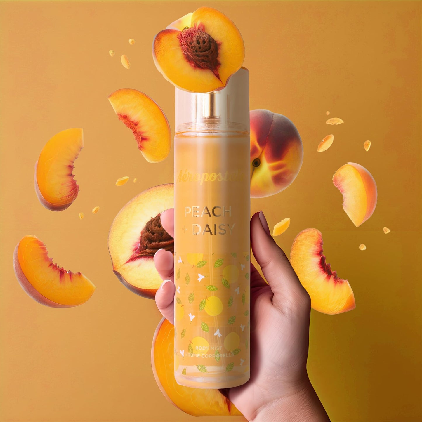 Aeropostale Peach Daisy + Flower Crown 8 Fl. Oz. Body Mists BOGO 50 OFF