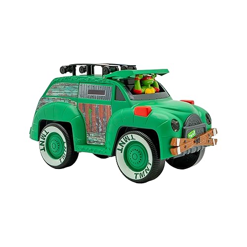 Teenage Mutant Ninja Turtles, Turtle Party Cruiser w/Lights and Sounds, Vintage Styling, Interactive Play, Ages 3+