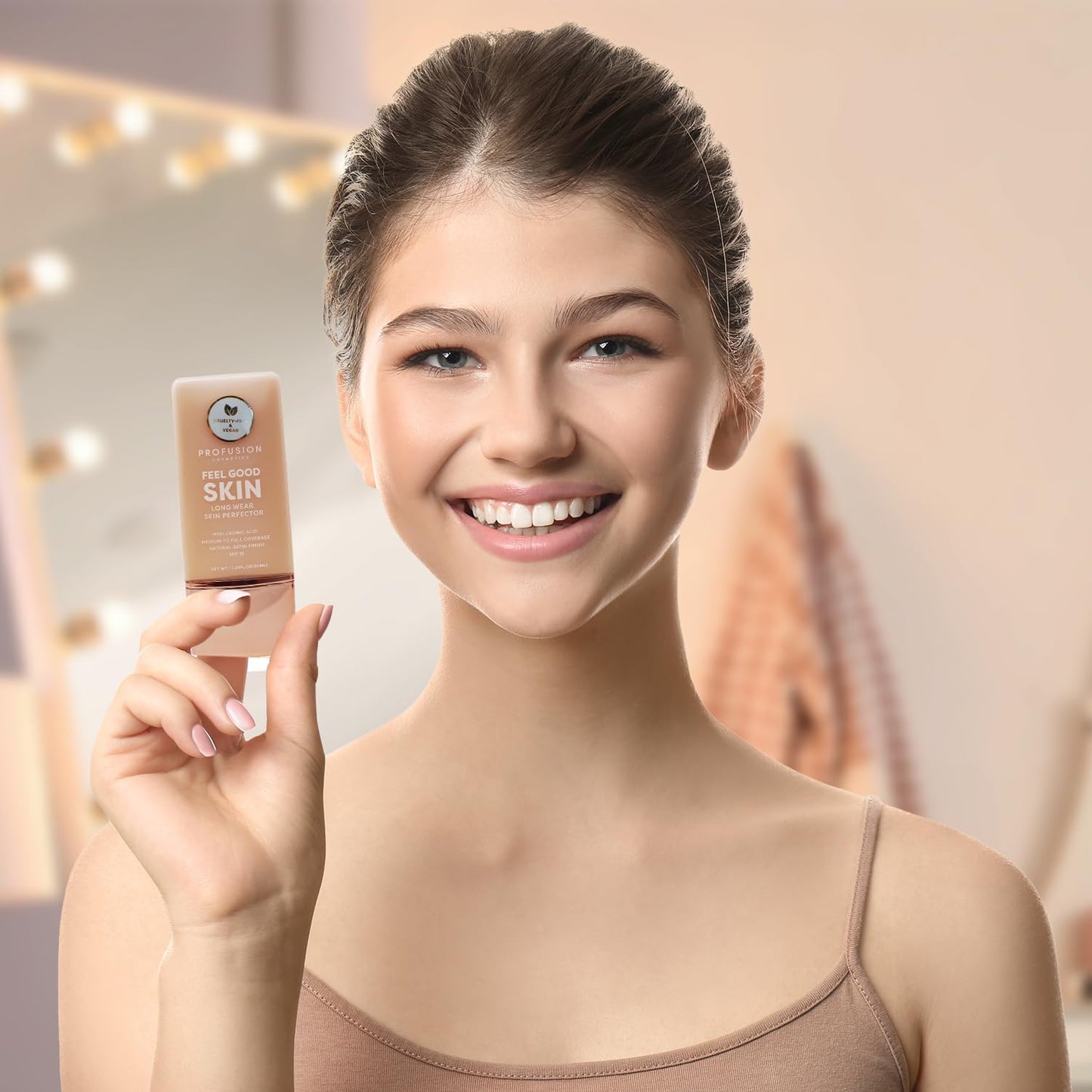 Profusion Cosmetics Lightweight Liquid Foundation for a Flawless and Elegant Radiance, Breathable Makeup that Improves Uneven Skin Tone, Vegan