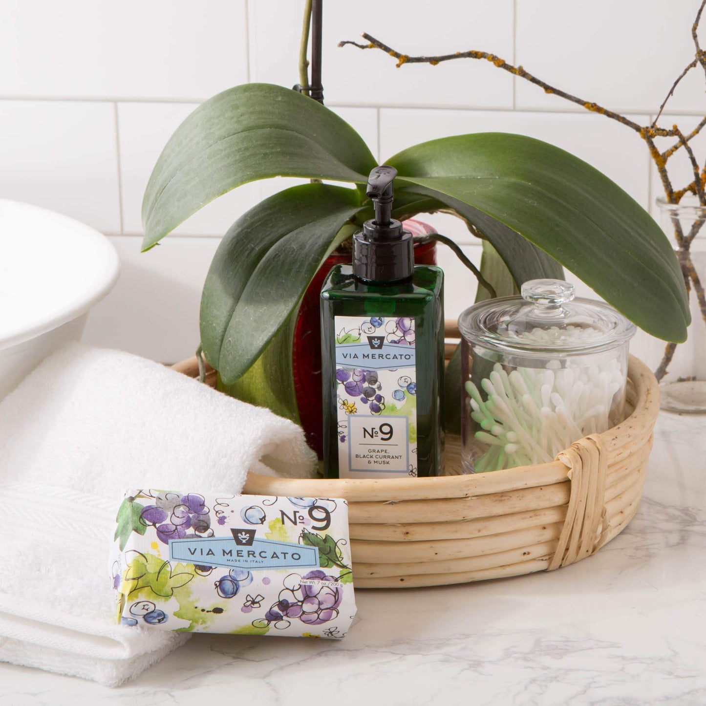 Via Mercato Liquid Soap, Shea Butter Enriched (12 oz), No. 9 - Grape, Black Currant & Musk