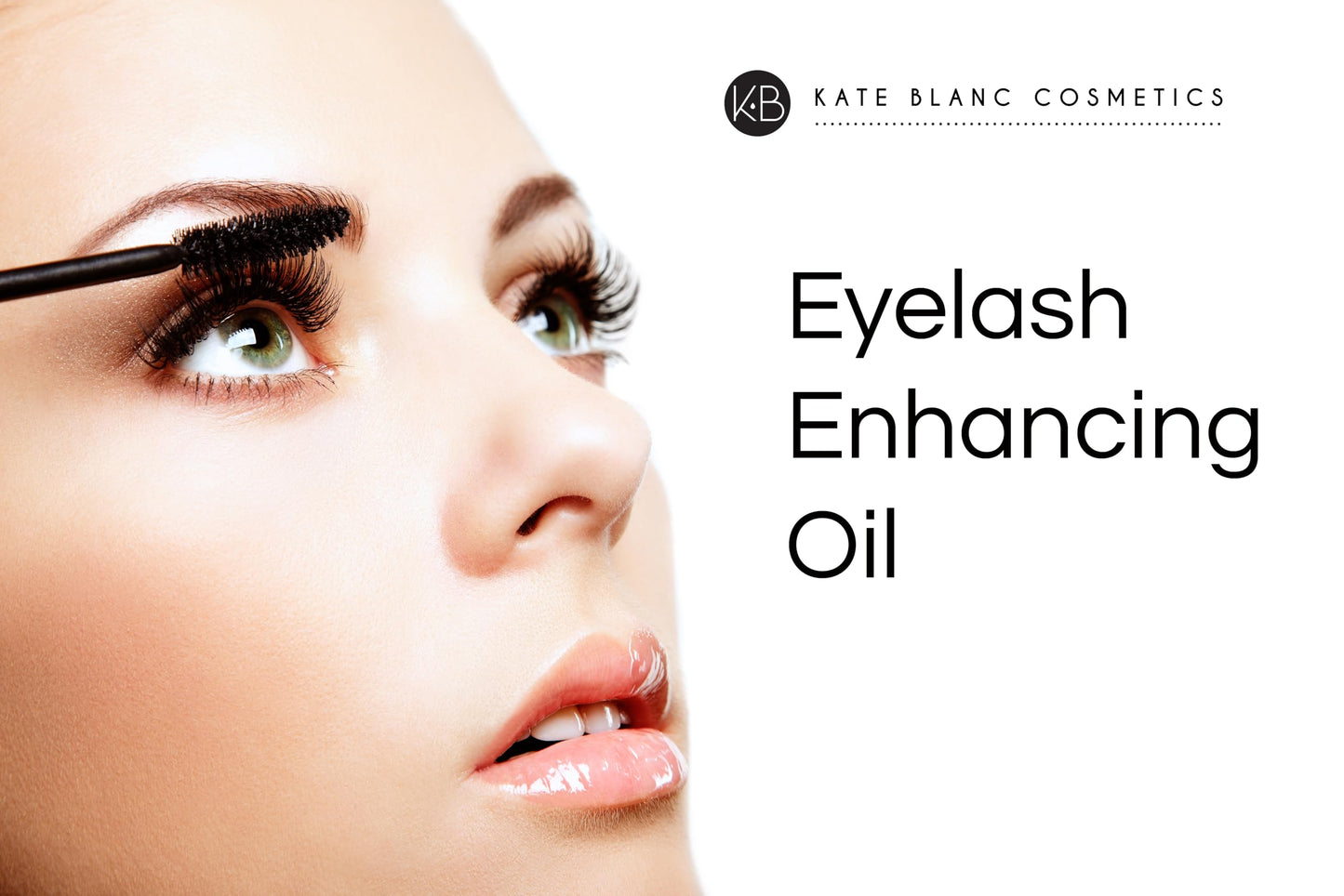 Kate Blanc Cosmetics Castor Oil Organic for Hair, Lashes, Face (2oz), 100% Pure, Cold Pressed, Hexane Free. Eyelash Serum for Thicker-Looking Eyelashes & Eyebrows