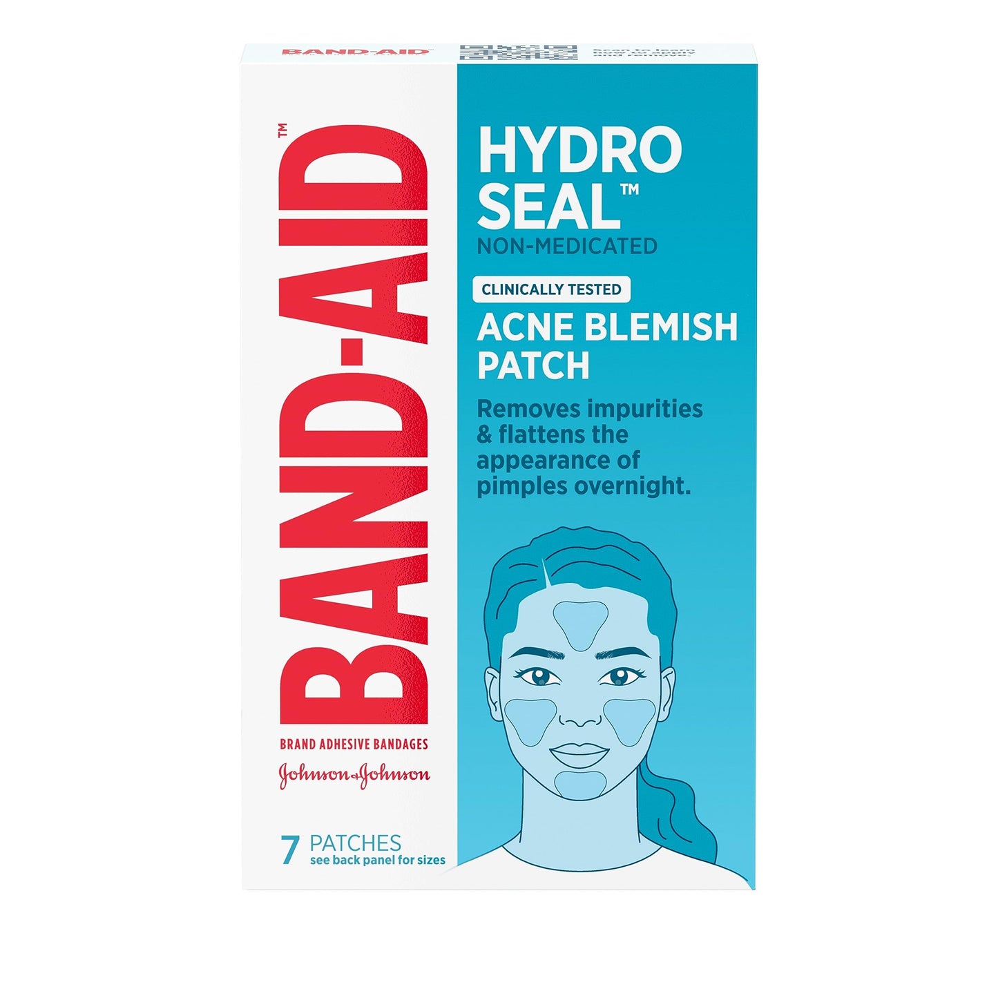 Band-Aid Brand Hydro Seal Acne Patches for Face, Non-Medicated Acne Blemish Patch Absorbs Fluids & Provides a Protective Healing Environment