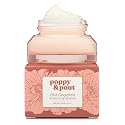 Poppy & Pout Pink Grapefruit Overnight Lip Mask - Moisturizing Lip Treatment with Shea Butter & Beeswax - Cruelty Free, Recyclable Glass Jar (0.65 oz)