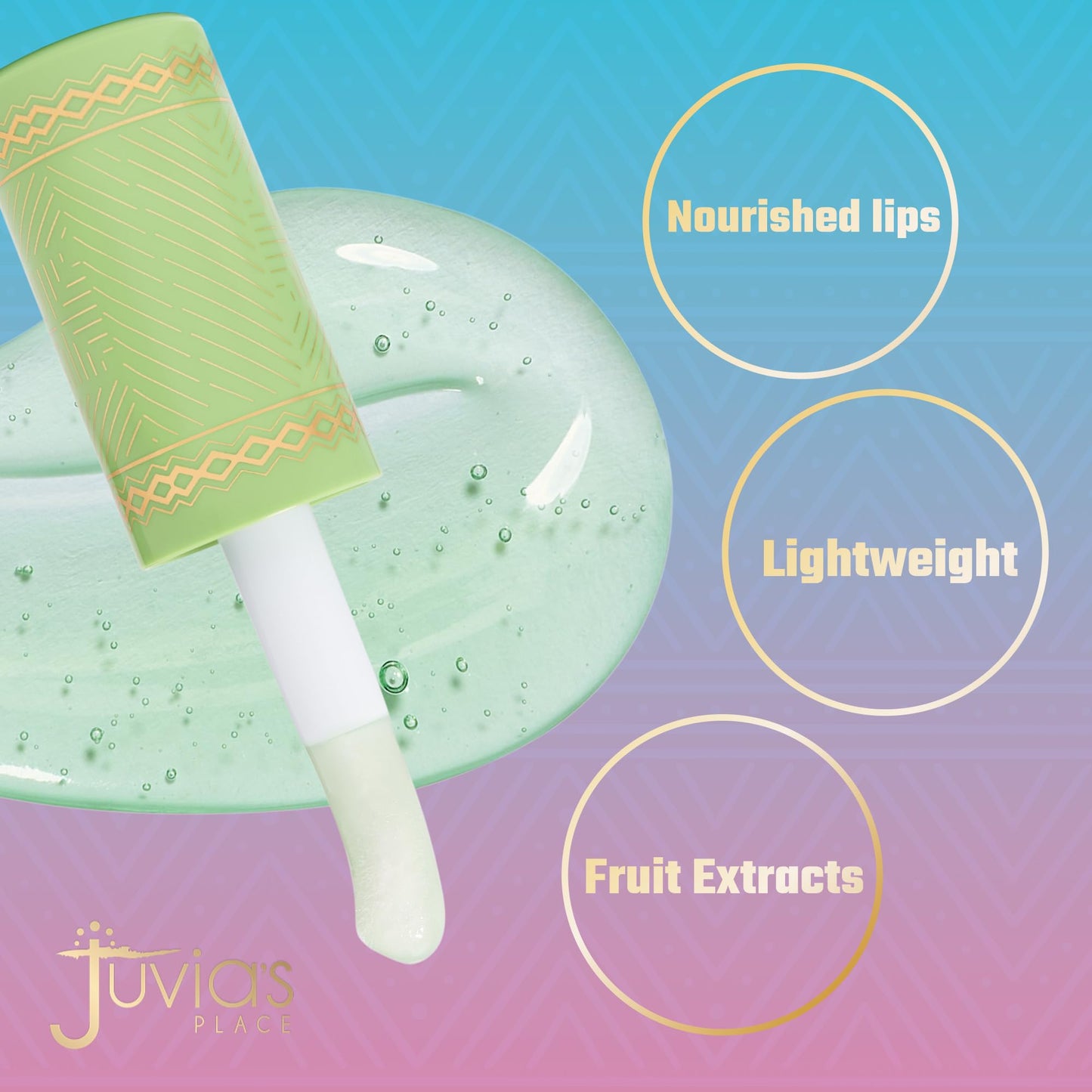 Juvia's Place Magic Lip Oil - Honeydew - Smooth, Hydrating with Vitamin E for Soft, Glossy, Juicy Lips - Infused with Fruit Extracts - Tinted,