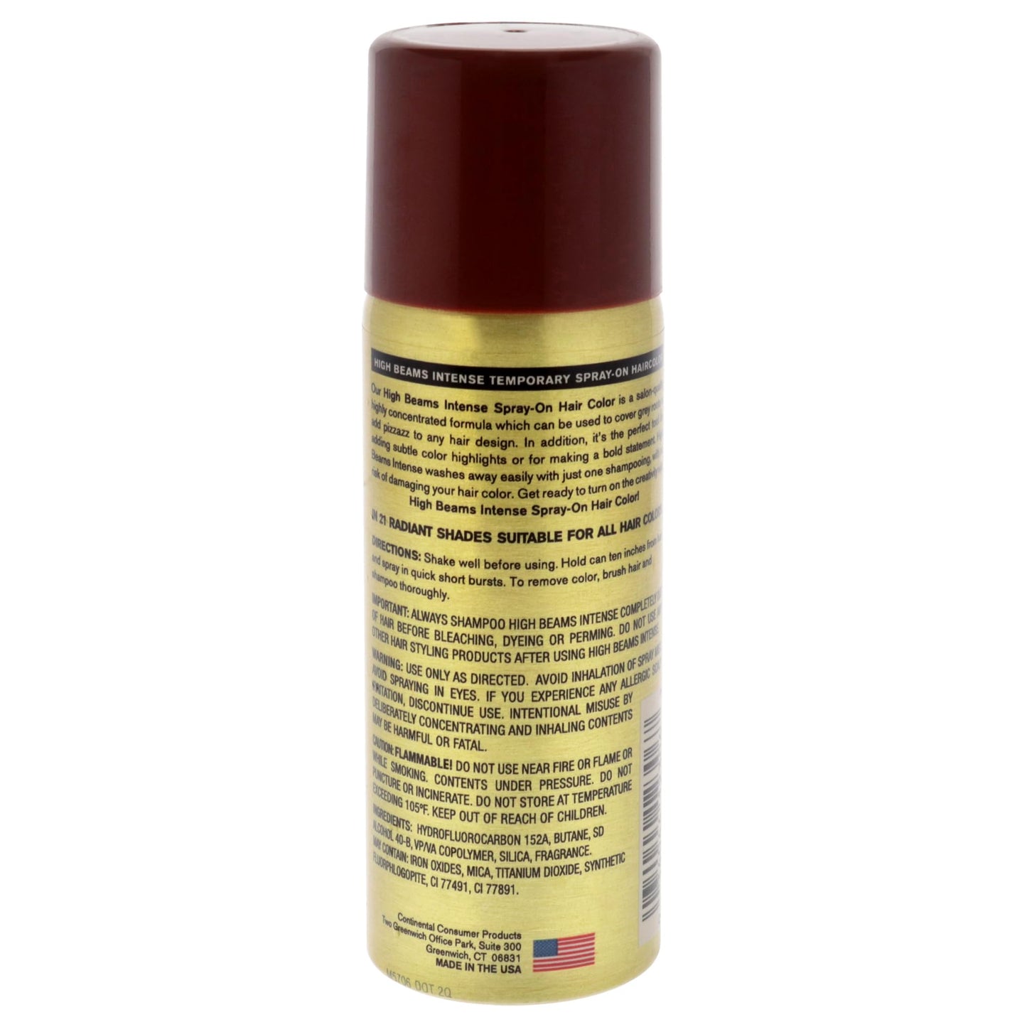 High Beams Intense Temporary Spray-On Hair Color - Brown 2.7 oz (6 PACK)