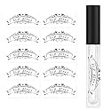 Lip Gloss Tube Stickers,2x1 Inch Clear Roller Bottles Stickers,Waterproof Label for Personalized DIY Lip Gloss Bottle,200 Pcs Per Pack